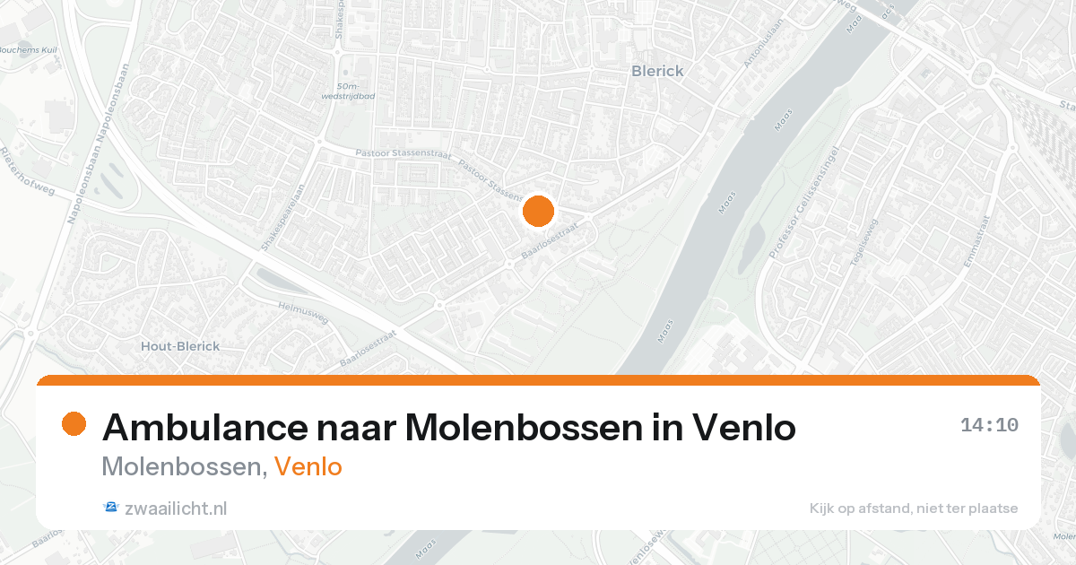 Ambulance naar Molenbossen in Venlo — 19 aug 2026