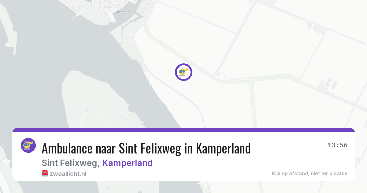 Ambulance naar Sint Felixweg in Kamperland — 12 jul 2026