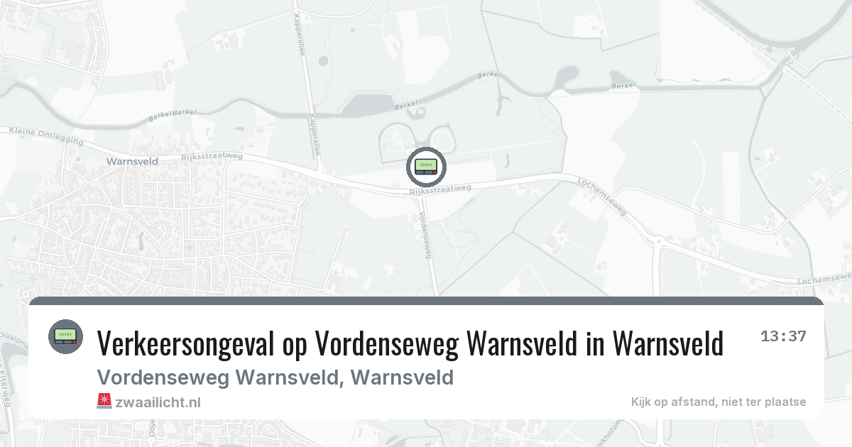 Verkeersongeval op Vordenseweg Warnsveld in Warnsveld — 5 mrt 2026