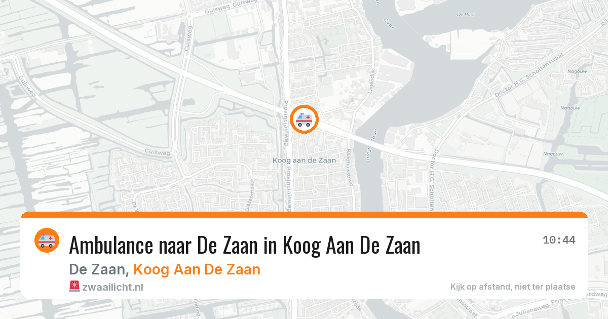 Ambulance naar De Zaan in Koog Aan De Zaan — 3 jul 2026