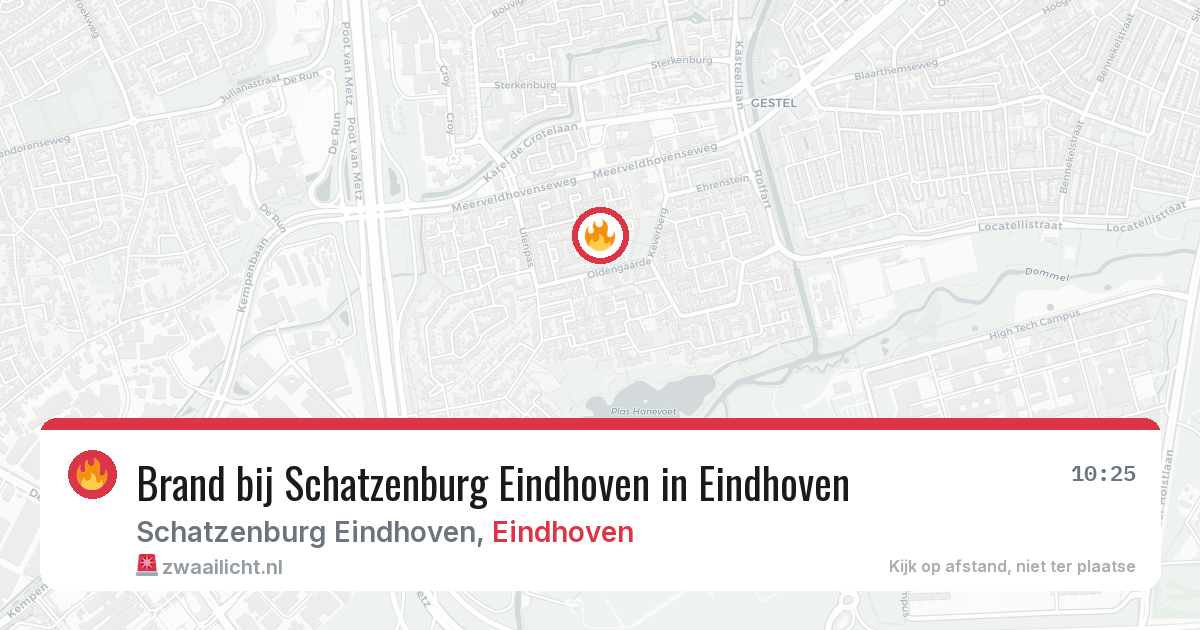 Brand bij Schatzenburg Eindhoven in Eindhoven — 17 jun 2026