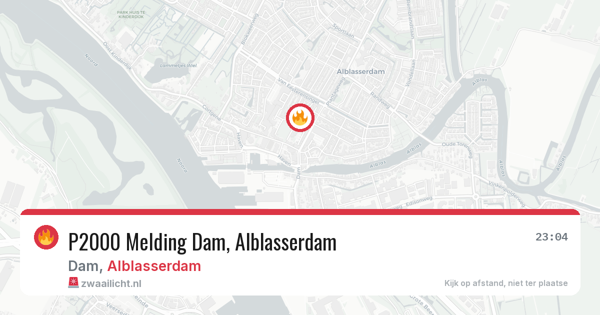 P2000 Melding Dam, Alblasserdam — 31 jan 2026