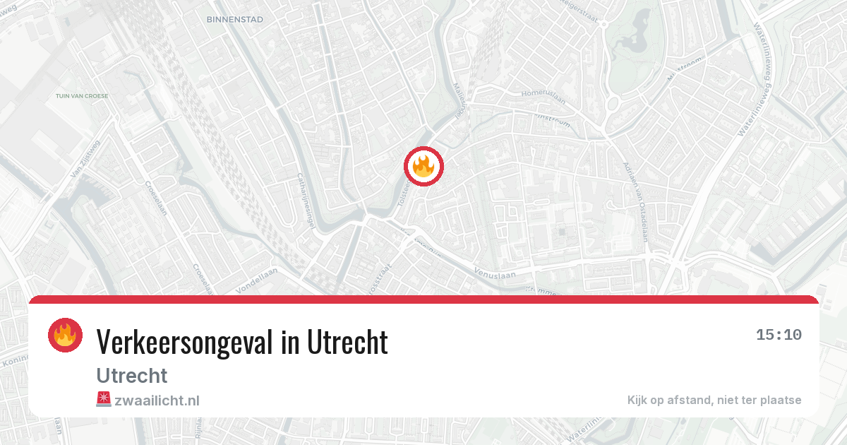 Verkeersongeval in Utrecht — 19 feb 2026