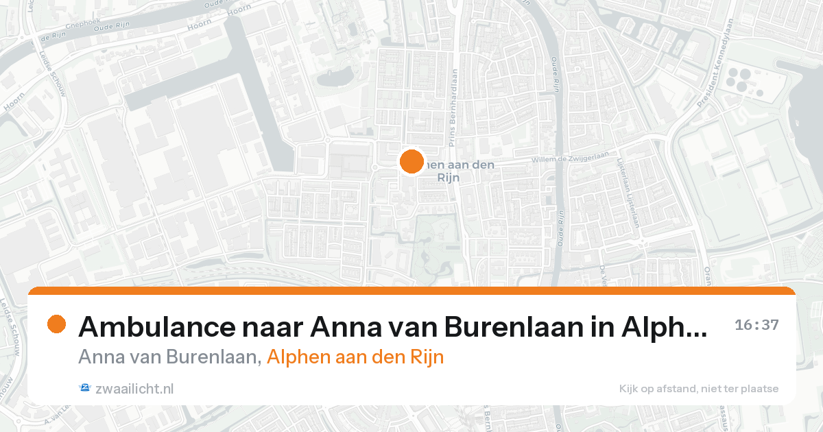 Ambulance naar Anna van Burenlaan in Alphen aan den Rijn — 3 jun 2026