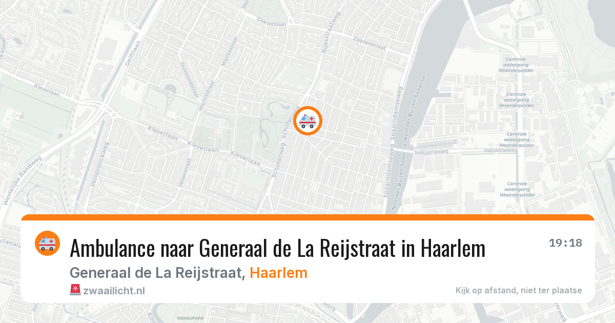 Ambulance naar Generaal de La Reijstraat in Haarlem — 19 mrt 2026