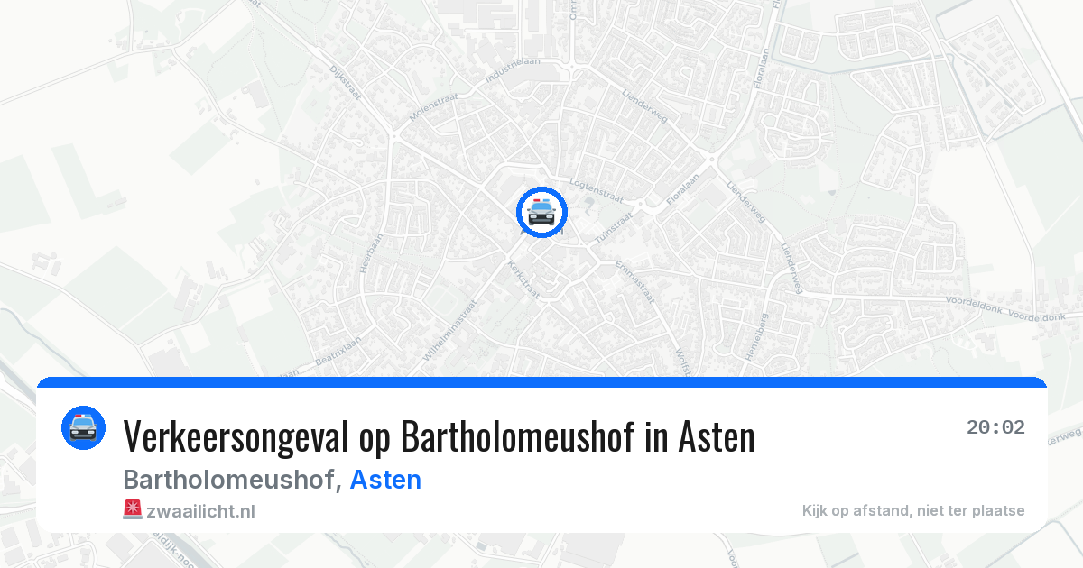 Verkeersongeval op Bartholomeushof in Asten — 26 mei 2026
