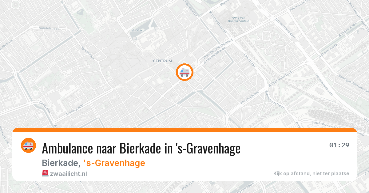 Ambulance naar Bierkade in 's-Gravenhage — 11 aug 2026