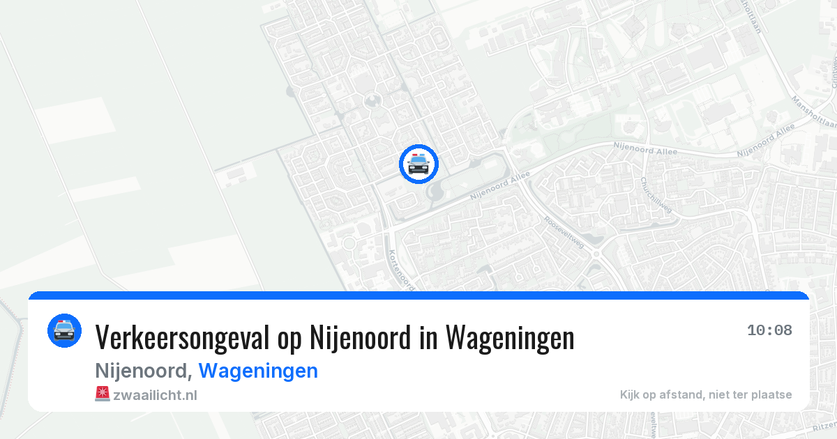 Verkeersongeval op Nijenoord in Wageningen — 12 jun 2026