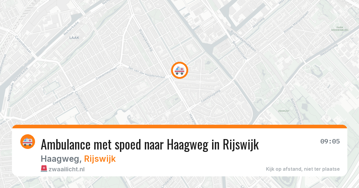 Ambulance met spoed naar Haagweg in Rijswijk — 29 jan 2026