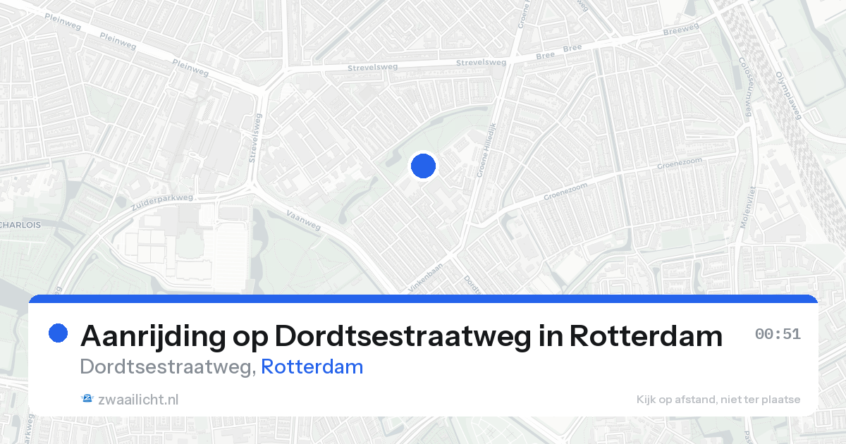 Aanrijding op Dordtsestraatweg in Rotterdam — 22 aug 2026