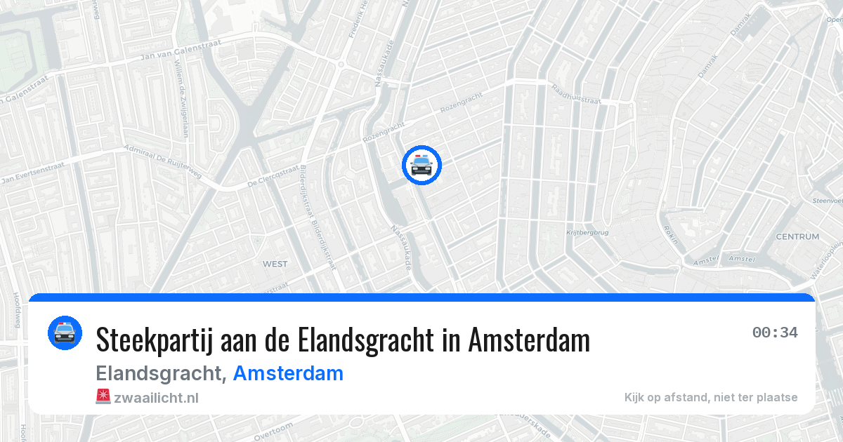 Steekpartij aan de Elandsgracht in Amsterdam — 26 apr 2026