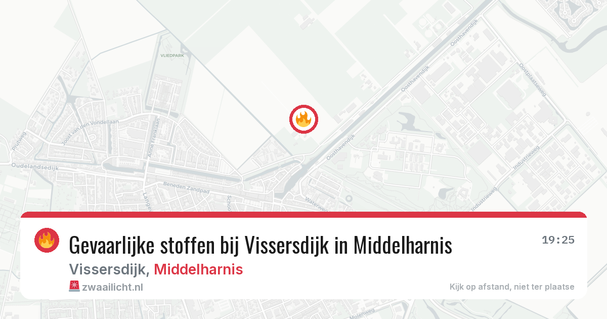 Gevaarlijke stoffen bij Vissersdijk in Middelharnis — 15 jun 2026