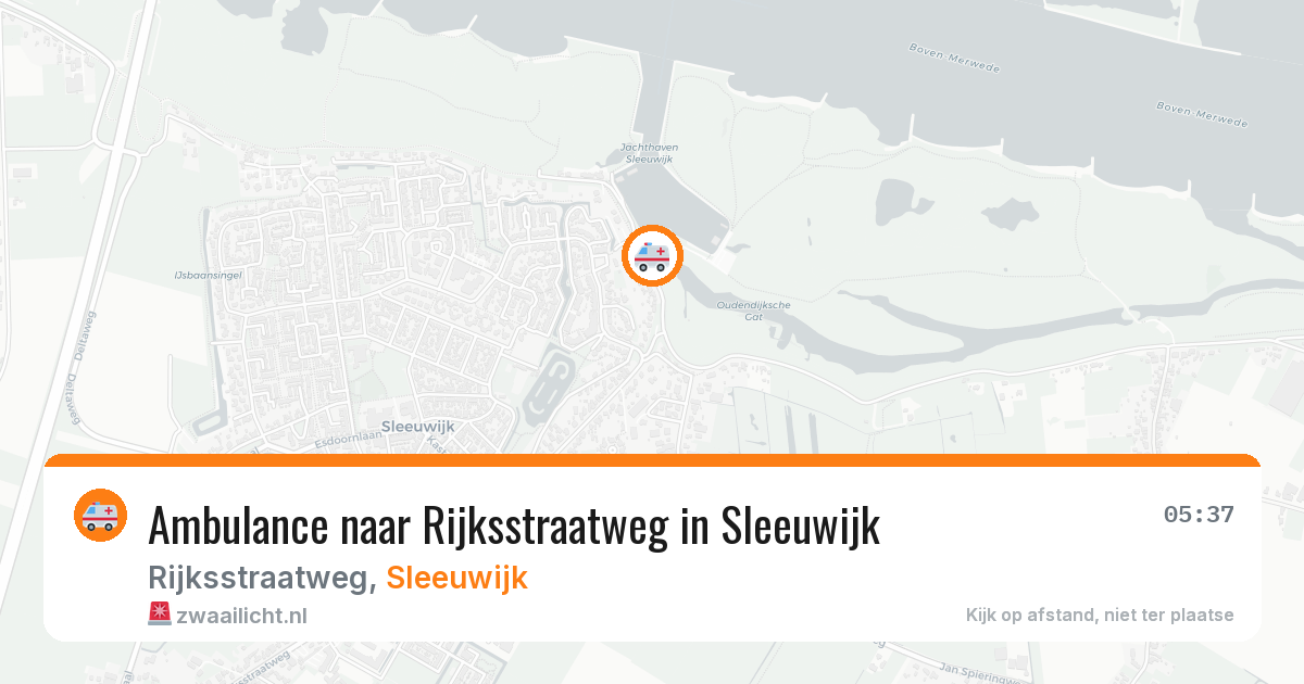 Ambulance naar Rijksstraatweg in Sleeuwijk — 15 feb 2026