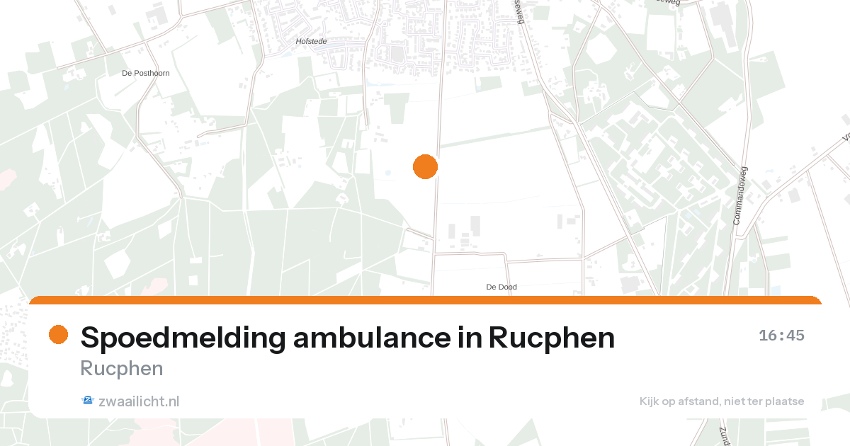 Spoedmelding ambulance in Rucphen — 26 aug 2026