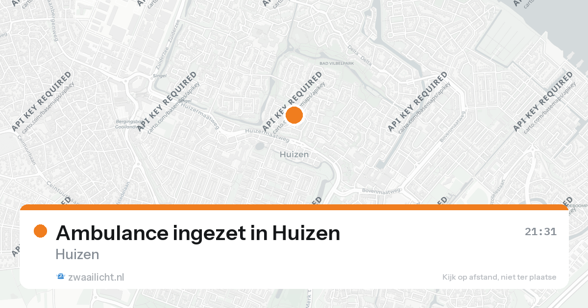 Ambulance ingezet in Huizen — 31 jan 2026
