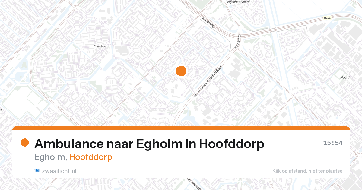 Ambulance naar Egholm in Hoofddorp — 14 jun 2026