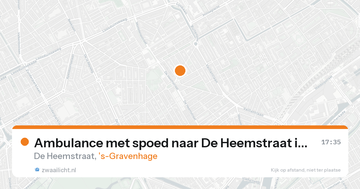 Ambulance met spoed naar De Heemstraat in 's-Gravenhage — 15 aug 2026