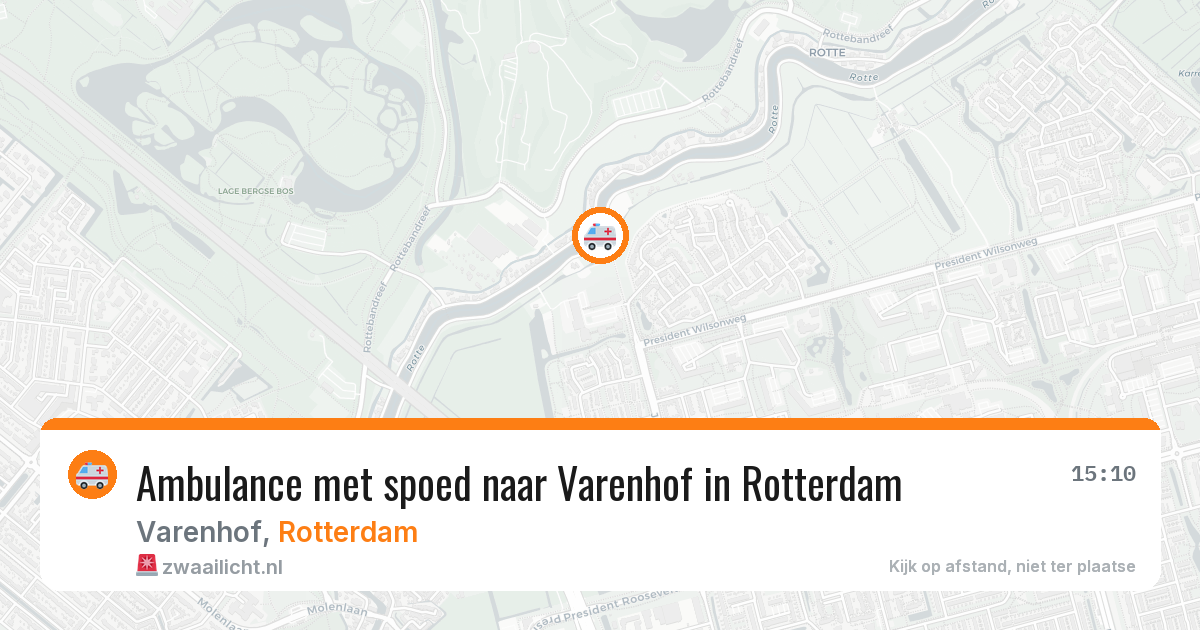Ambulance met spoed naar Varenhof in Rotterdam — 6 apr 2026