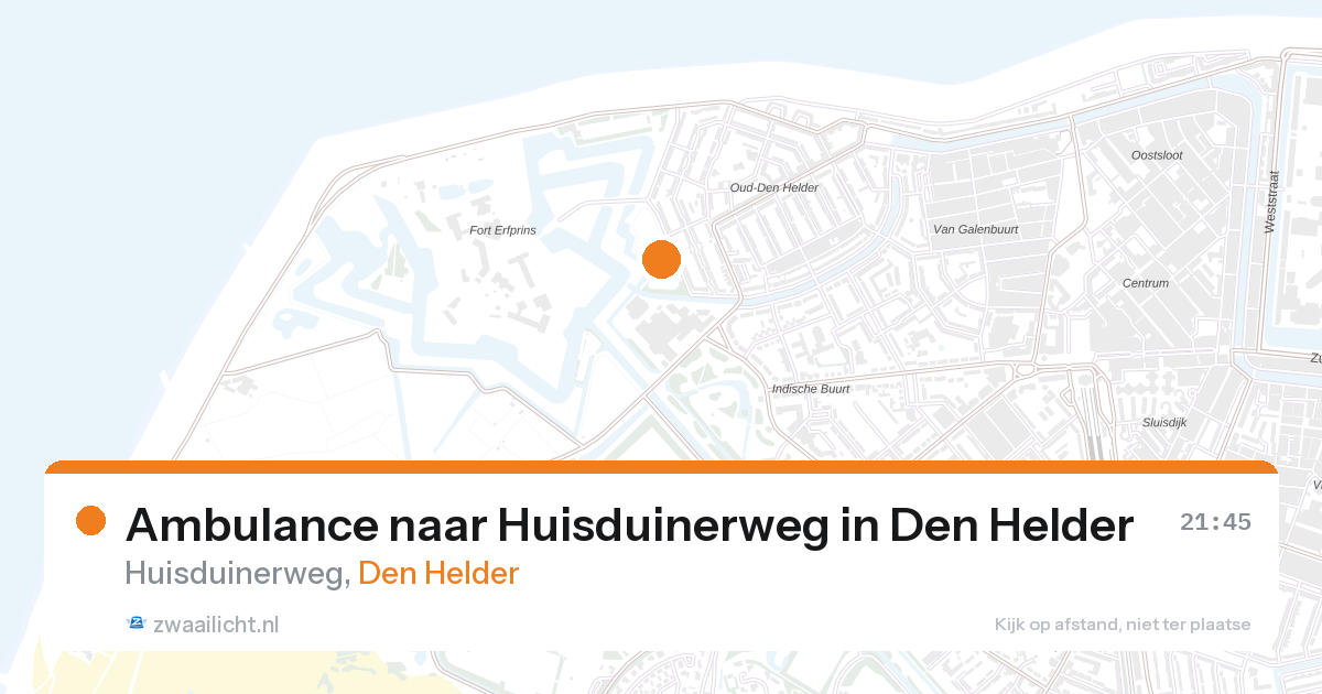Ambulance naar Huisduinerweg in Den Helder — 11 jun 2026