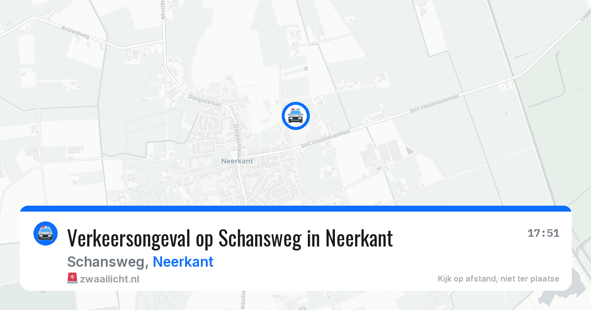 Verkeersongeval op Schansweg in Neerkant — 20 apr 2026