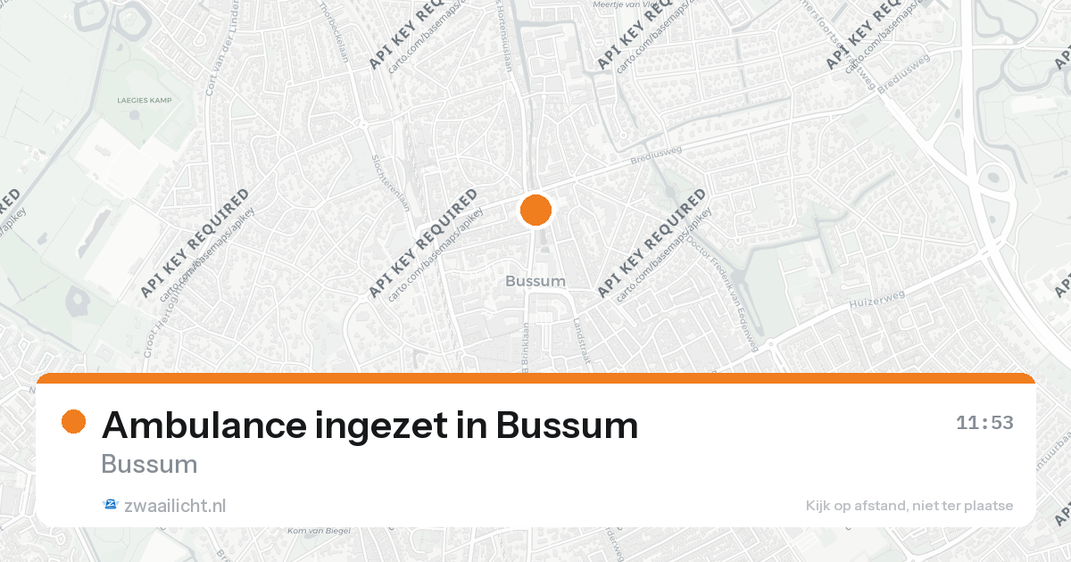 Ambulance ingezet in Bussum — 7 jun 2026