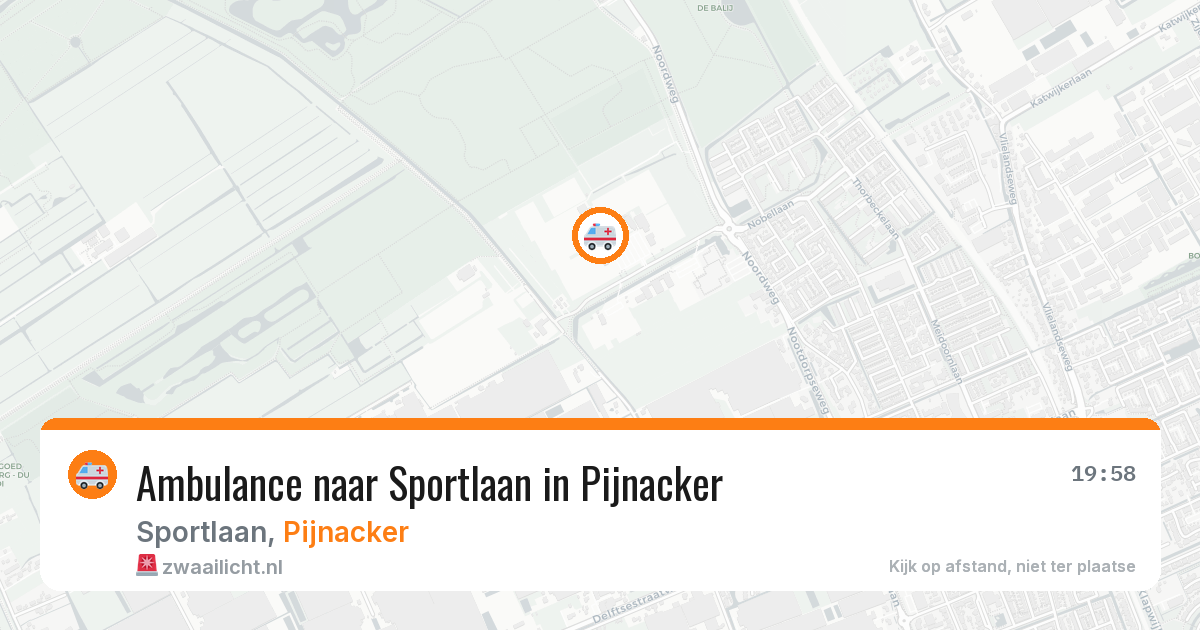 Ambulance naar Sportlaan in Pijnacker — 7 apr 2026