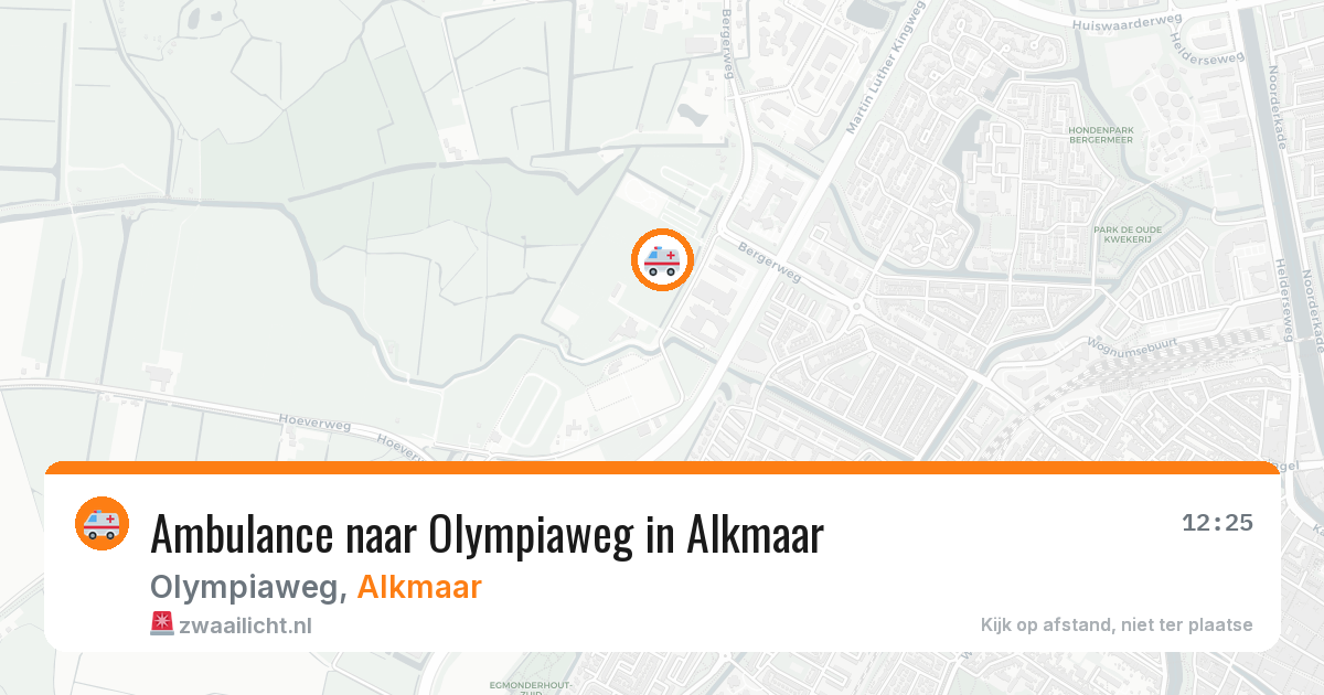 Ambulance naar Olympiaweg in Alkmaar — 28 jul 2026