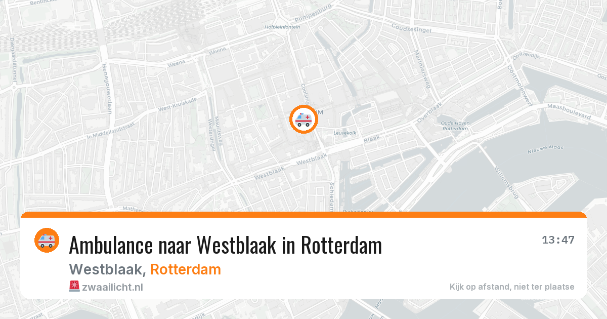 Ambulance naar Westblaak in Rotterdam — 29 jan 2026