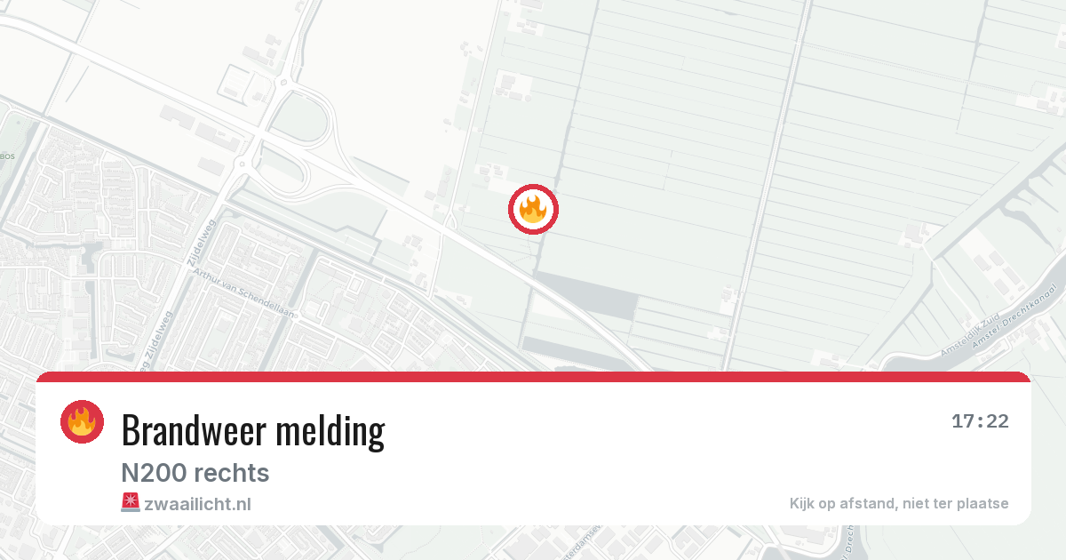 Brandweer melding — 24 apr 2026