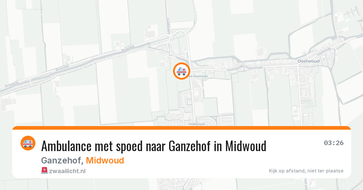 Ambulance met spoed naar Ganzehof in Midwoud — 21 apr 2026