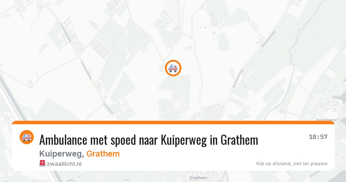 Ambulance met spoed naar Kuiperweg in Grathem — 28 jul 2026