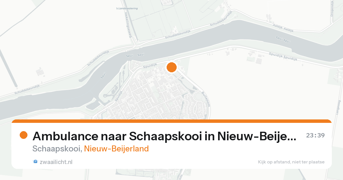 Ambulance naar Schaapskooi in Nieuw-Beijerland — 21 aug 2026
