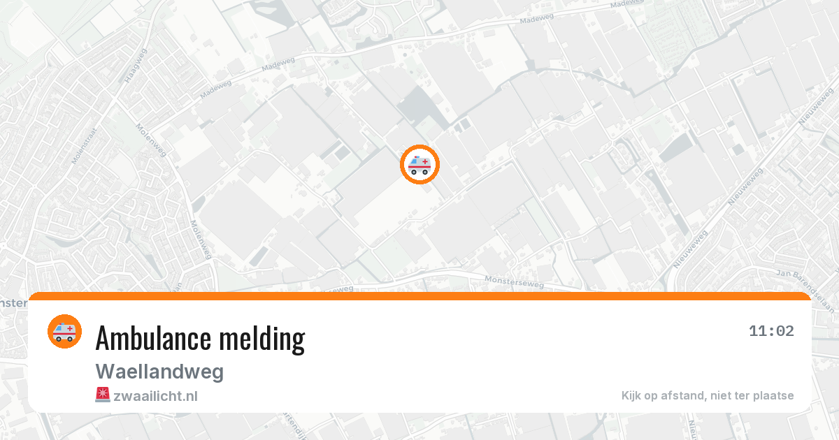 Ambulance melding — 25 apr 2026