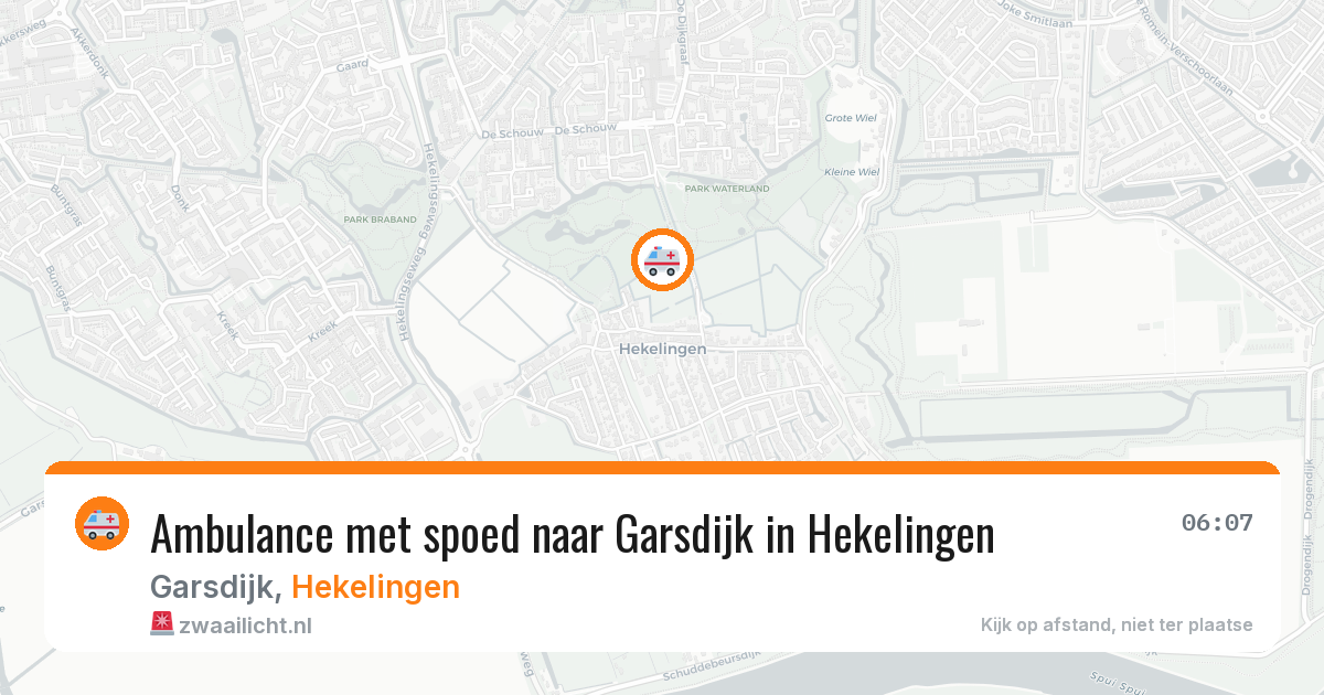 Ambulance met spoed naar Garsdijk in Hekelingen — 8 feb 2026