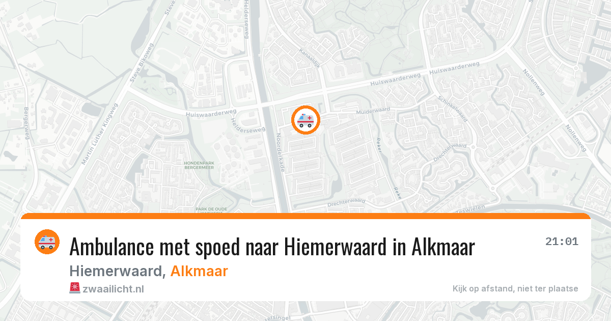 Ambulance met spoed naar Hiemerwaard in Alkmaar — 9 aug 2026
