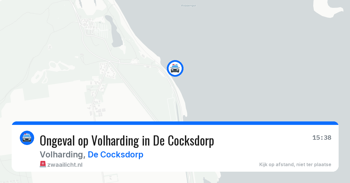 Ongeval op Volharding in De Cocksdorp — 2 aug 2026