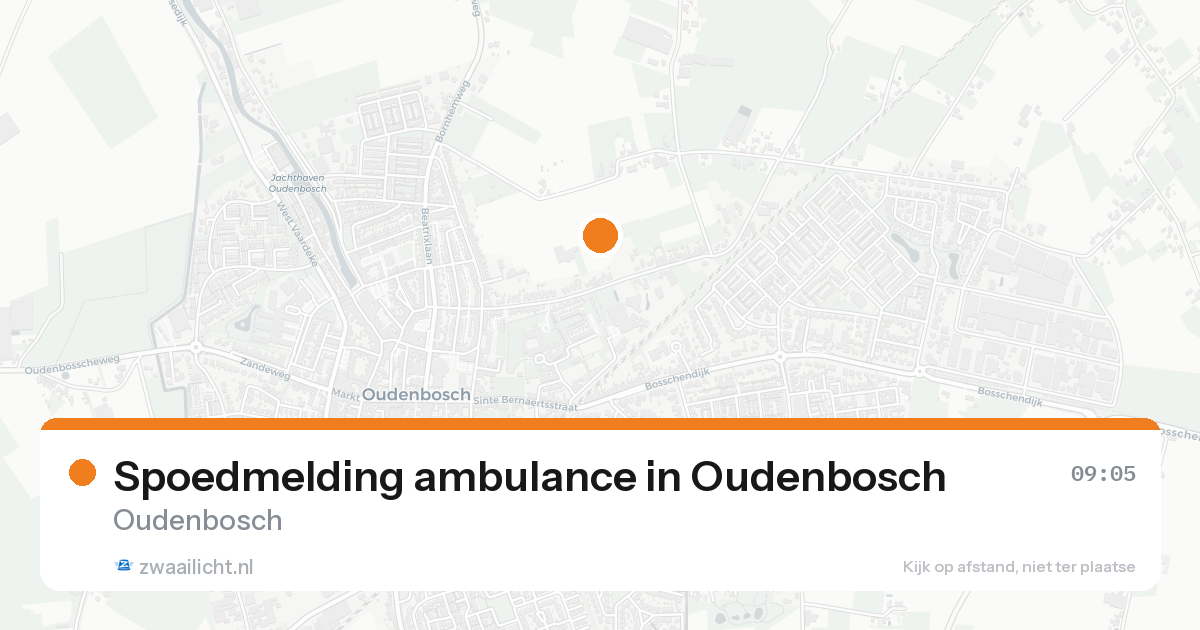 Spoedmelding ambulance in Oudenbosch — 15 aug 2026