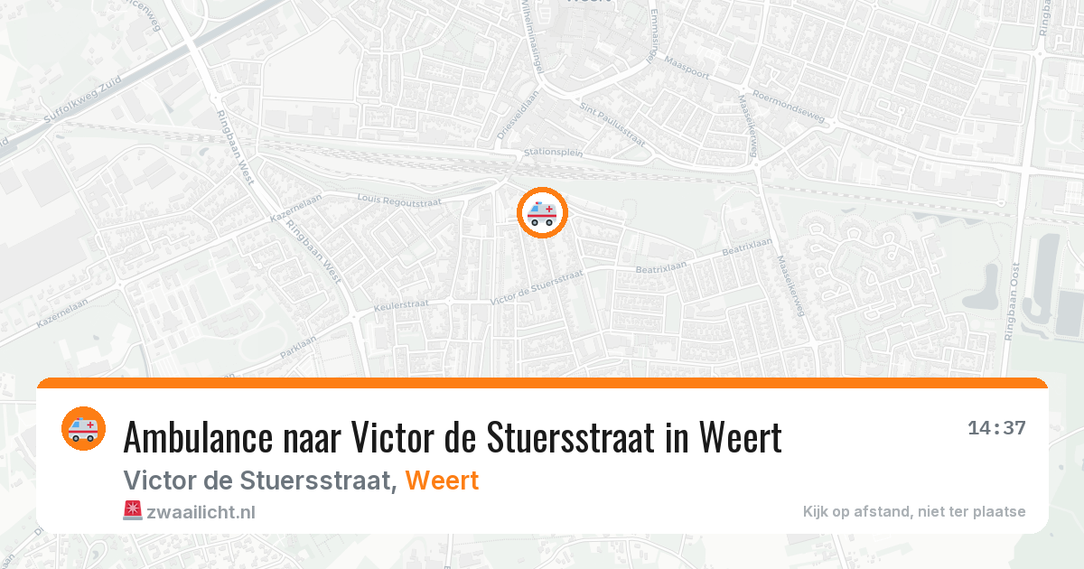 Ambulance naar Victor de Stuersstraat in Weert — 27 jun 2026
