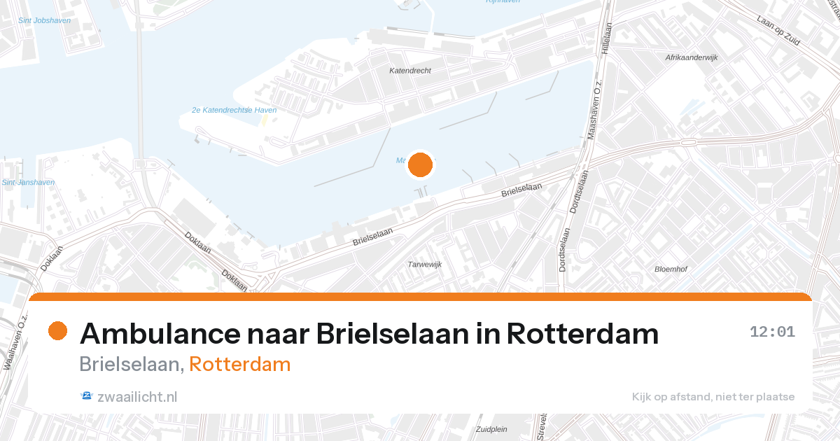 Ambulance naar Brielselaan in Rotterdam — 26 aug 2026