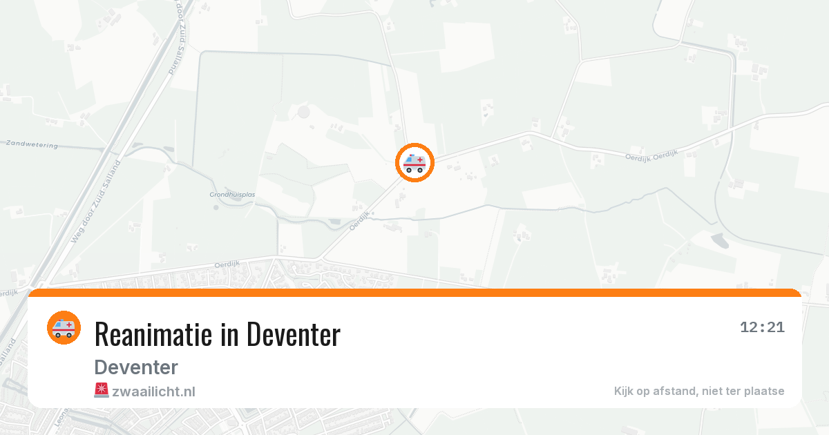 Reanimatie in Deventer — 9 aug 2026