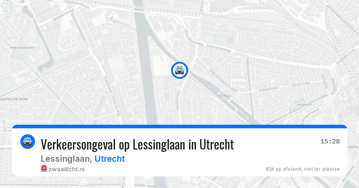 Verkeersongeval op Lessinglaan in Utrecht — 21 apr 2026