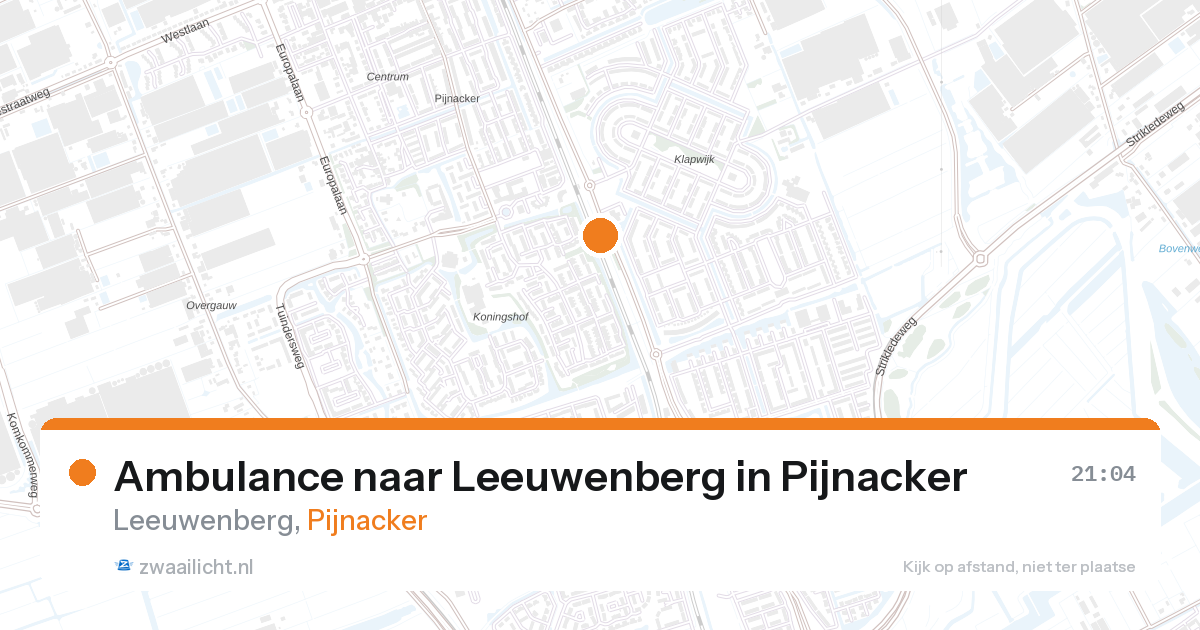 Ambulance naar Leeuwenberg in Pijnacker — 13 feb 2026