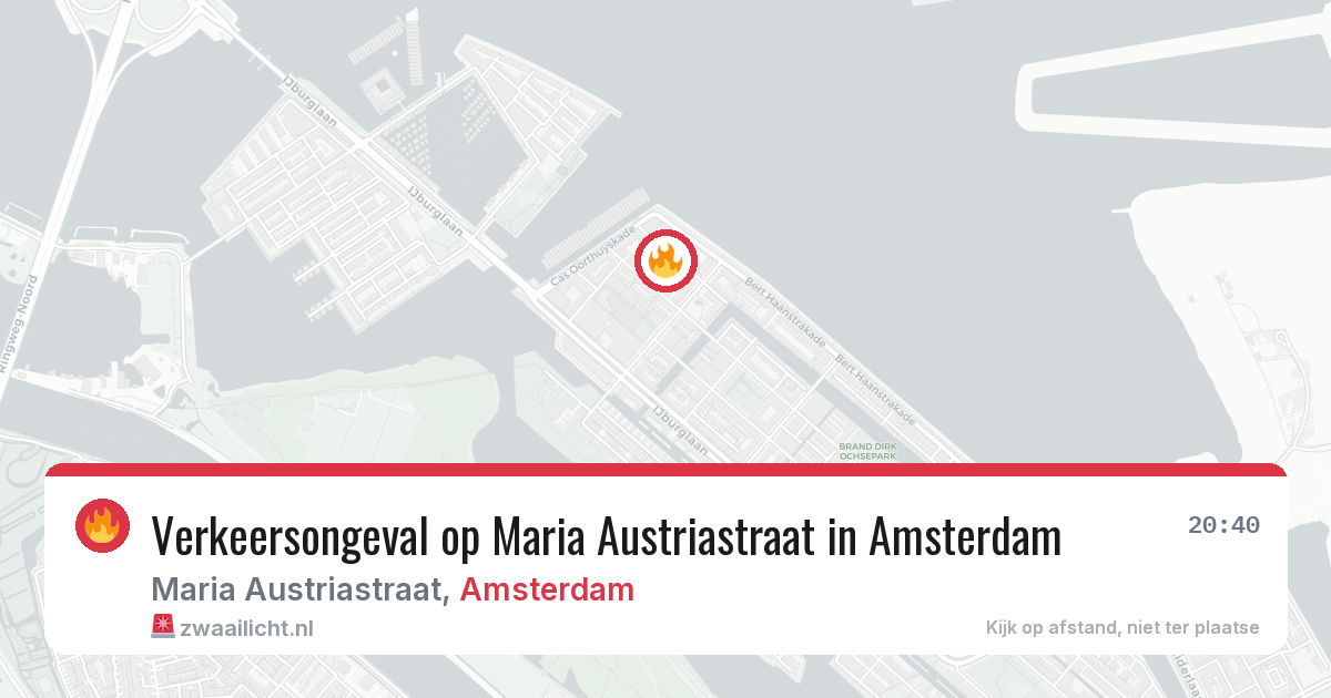 Verkeersongeval op Maria Austriastraat in Amsterdam — 11 mei 2026