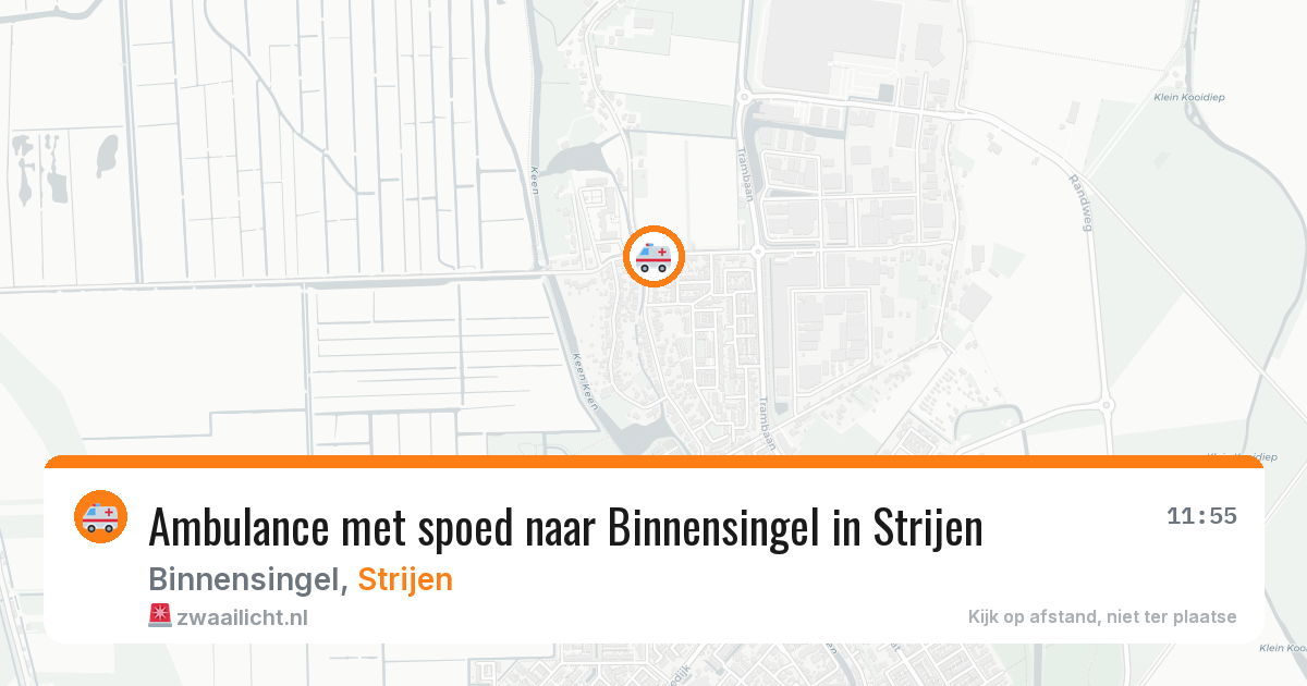 Ambulance met spoed naar Binnensingel in Strijen — 10 feb 2026