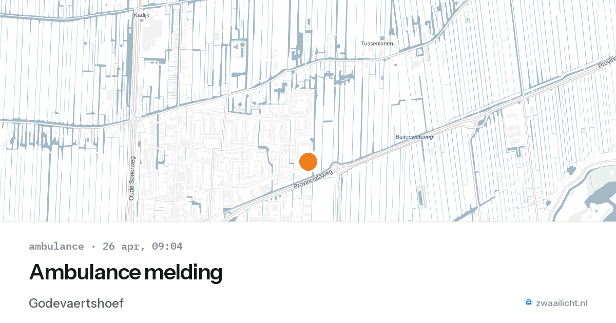Ambulance melding — 26 apr 2026