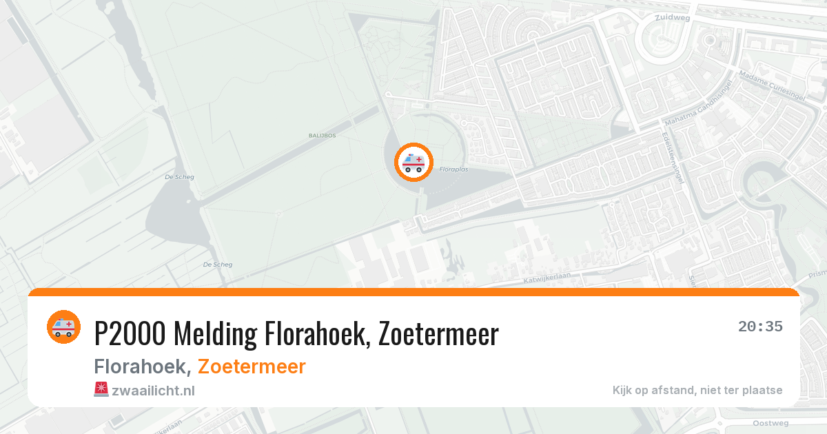 P2000 Melding Florahoek, Zoetermeer — 23 jun 2026
