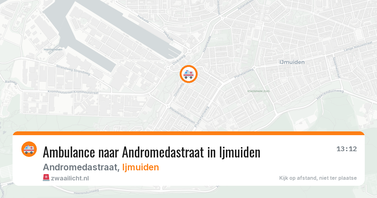 Ambulance naar Andromedastraat in Ijmuiden — 11 aug 2026