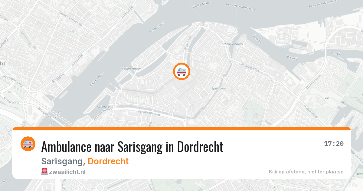 Ambulance naar Sarisgang in Dordrecht — 30 jul 2026