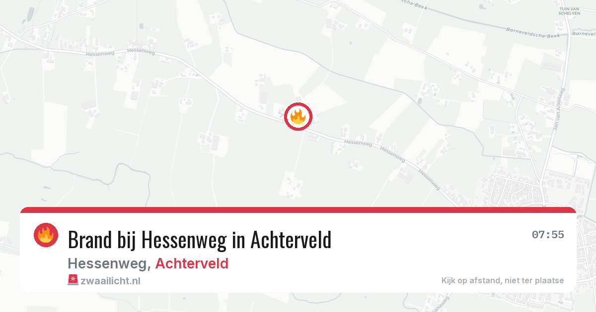 Brand bij Hessenweg in Achterveld — 27 jun 2026