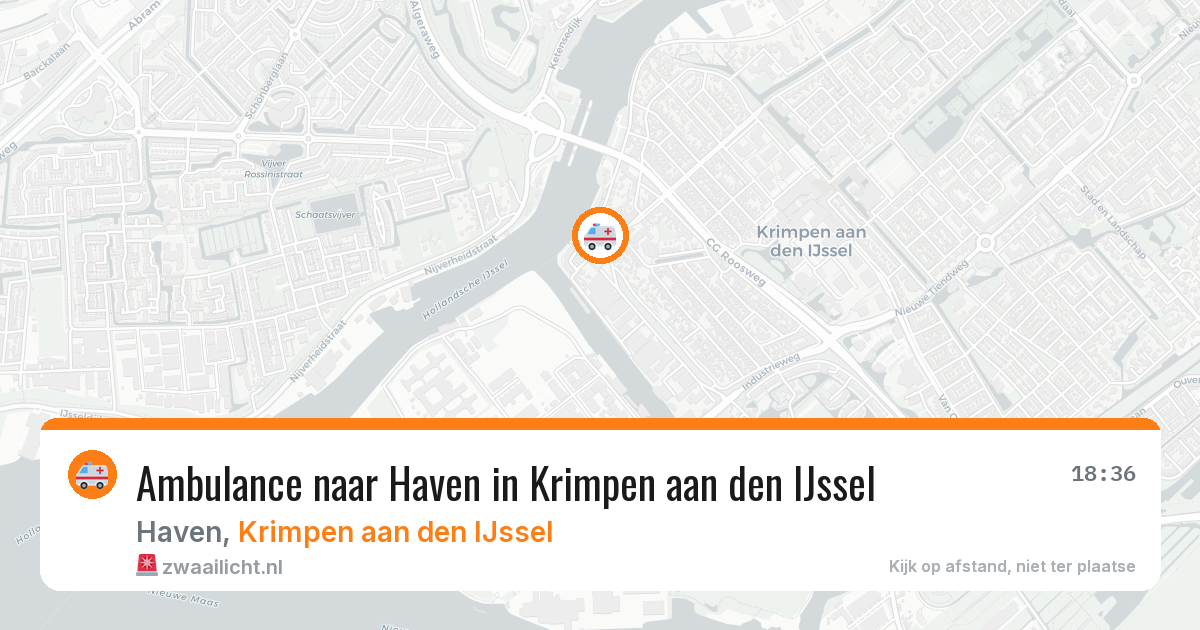Ambulance naar Haven in Krimpen aan den IJssel — 25 jun 2026
